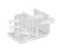 Alomejor Collier de Serrage en Acrylique pour Tuyau d'eau D'aquarium, Clamp/Holder de Tuyau Durable pour Les Amateurs Aquatiques à Haute Transmission (Diamètre intérieur à Un Seul Trou de 20 mm)