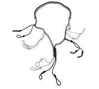 Alomejor Collier en Paracorde avec 12 Boucles Réglables pour Appeau de Canard, équipement de Camping en Plein Air pour la Chasse à la Sauvagine (Black)