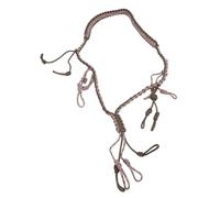 Alomejor Collier en Paracorde avec 12 Boucles Réglables pour Appeau de Canard, équipement de Camping en Plein Air pour la Chasse à la Sauvagine (Kaki)
