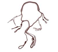 Alomejor Collier en Paracorde avec 12 Boucles Réglables pour Appeau de Canard, équipement de Camping en Plein Air pour la Chasse à la Sauvagine (Café)