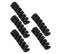 Alomejor Colore Spiral Cadre de Protection Manga Manga, Matériau en Caoutchouc élastique TPR pour Protection Contre Les Lignes de Frein, Câbles de 4 à 5 Mm, Couleur Bleue Noire Couleur Bleu Bleu