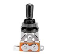 Alomejor Commutateur à Bascule Guitare Guitare électrique 3 Voies Sélecteur de Micros avec Bouton Rotatif pour Guitare électrique LP(Noir)
