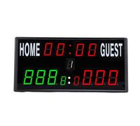 Alomejor Compte à Rebours Numérique pour Tableau de Bord LED pour Le Basket-Ball et Les événements Sportifs, Fonction de Télécommande Polyvalente, Alliage D'aluminium Durable, Taille 13,58 X 6,54 X