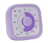 Alomejor Compte à Rebours Visuel de 60 Minutes, Options Sonores pour Une Gestion Efficace du Temps dans la Salle de Classe, Le Bureau et la Cuisine ABS 3,1 X 3,2 Pouces (Purple)