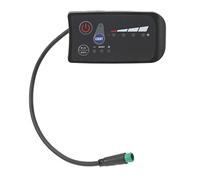 Alomejor Compteur D'affichage Précis de la Puissance du Vélo électrique, Boîtier ABS étanche, Panneau D'affichage LED pour Le Cyclisme, Prise étanche de Type Universel Résistante aux Intempéries