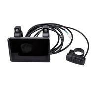 Alomejor Compteur de Conversion d'écran Couleur à écran LCD Boîtier ABS Panneau de Contrôleur KT avec Connecteur SM Vitesse en Temps Réel Données d'assistance de Batterie pour Vélo de Montagne