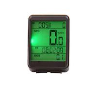 Alomejor Compteur de Vitesse de Vélo, Compteur Kilométrique LCD sans Fil, Ordinateur de Cyclisme Léger et étanche pour Vélos et Motos (Modèle sans Fil)