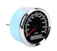Alomejor Compteur de Vitesse Marin avec Verre Antibuée et Affichage LED pour Bateaux, Yachts, Camping-car, Camions, Motos, 85 Mm