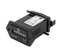 Alomejor Compteur Horaire Mécanique, Jauge d'heure de Moteur étanche ABS DC10 à 80 V, Suivi de l'utilisation en Temps Réel, Installation Facile, Référence de Maintenance pour Tracteur Générateur