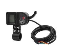Alomejor Compteur LCD de Vélo électrique, Rétroéclairage à 3 Niveaux, Affichage étanche du Guidon de Vélo avec Minuterie de Limite de Vitesse, Modes Veille, pour Guidon de de 22,2 Mm (36V)