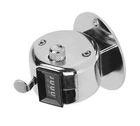Alomejor Compteur Manuel à 4 Chiffres, Outil de Comptage Manuel Durable en Acier Inoxydable pour Atelier et Usage Public