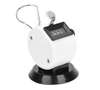 Alomejor Compteur Manuel en Plastique ABS Durable, Outil Mécanique avec Crochet pour événements Sportifs et Statistiques de Données (White)