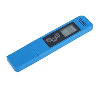 Alomejor Compteur Numérique Portable TDS EC pour Test de qualité de L'eau, Testeur de conductivité électrique Compact pour Piscines, Laboratoires, Matériau ABS Bleu (Pas de rétroéclairage)