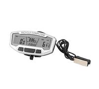 Alomejor Compteur Vélo avec Écran LCD Réglable, Ordinateur de Vélo pour Route et VTT - Fonctions : Vitesse, Distance, Temps, Calories, Chronomètre, Réglage Manuel, Montage Facile s