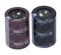 Alomejor Condensateur électrolytique 22000μF 63V Haute Température | Coque en aluminium, composant de stockage d\'énergie, performances stables, équipement automobile, filtres audio