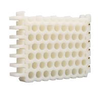 Alomejor Conditionneur de Câbles CAT5 CAT6 CAT7, Outil de Peigne à Trous en Cuivre ABS pour les Besoins de Gestion des Câbles de Bureau (8x6 trous)