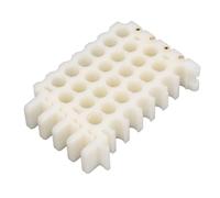 Alomejor Conditionneur de Câbles CAT5 CAT6 CAT7, Outil de Peigne à Trous en Cuivre ABS pour les Besoins de Gestion des Câbles de Bureau (6x4 trous)