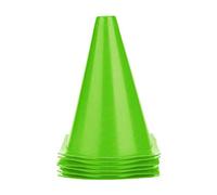 Alomejor Cônes de Training, améliorent agilité et Vitesse Cônes Sportifs Plastique 18cm Vert 6 pièces for Football Hockey Fitness athlètes entraîneurs débutants