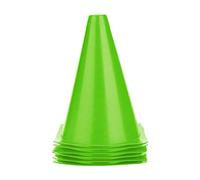 Alomejor Cônes de Training, améliorent agilité et Vitesse, Cônes Sportifs Plastique 18cm Vert 6 pièces for Football Hockey Fitness athlètes entraîneurs débutants