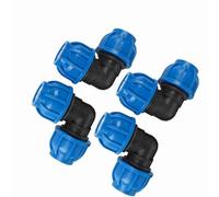 Alomejor Connecteur Adaptateur coudé en Plastique PE 32 Mm avec Haute capacité de Transport pour Accessoires de Raccord de Conduite D'eau