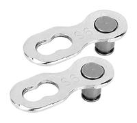 Alomejor Connecteur de Maillon de Chaîne de Vélo, Acier allié de Bonne qualité Réutilisable pour la Réparation et L'installation de Chaîne de Vélo à 9 Vitesses avec 2 Paires (1 paire)