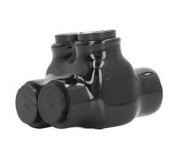 Alomejor Connecteur isolé Multi-câbles, Connecteur à Double Entrée, Connexion Fiable pour équipement Industriel, Aluminium/1 unité