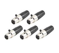 Alomejor Connecteur XLR avec Serre-câble Résistant Durable | Conception compacte, boîtier robuste, serre solidement les câbles, boîtier en , adapté aux microphones et mixeurs