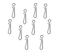 Alomejor Connecteurs de Leurre Pivotants de Haute qualité, Résistance à la Corrosion pour la Pêche au Bar d'eau Douce, 50/100 Pièces, Baril de Pêche Pivotant (1# 50 pièces)