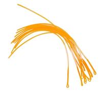 Alomejor Connecteurs de Ligne Mouche,10 pièces résistance 30LB 50LB Jaune Slip-on,Leader Boucle connecteur pour Accessoire pêche,for pêcheurs en mer Eau Douce et Mouche débutants Experts