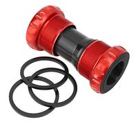 Alomejor Contexte de Filetage en Alliage en Aluminium Durable avec Roulement en Céramique ZRO2 pour la Résistance à la Corrosion, Couleur Rouge, Idéal pour Le Cadre de 68 à 73 Mm (Rouge)