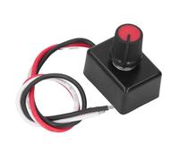 Alomejor Contrôleur de Bouton de Variateur 12-24 V pour Intérieur de Bateau de Camping-car, Mini Interrupteur de Gradation PWM en Matériau ABS, Contrôleur de Lumière pour un Fonctionnement Fluide