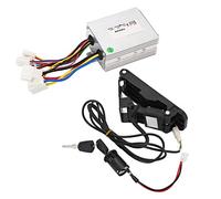 Alomejor Contrôleur de Moteur de Vitesse 24V 500W et Pédale D'accélérateur avec Clés de Verrouillage pour Scooter de Vélo électrique