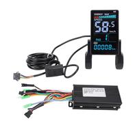 Alomejor Contrôleur de Scooter 3 Modes, Contrôleur de Moteur sans Balais 36 V 500 W 750 W 48 V 500 W, Kit de Compteur D'affichage LCD