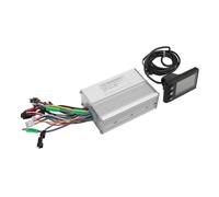 Alomejor Contrôleur de Vélo électrique, Kit de Vélo électrique à Onde Sinusoïdale 20 A, écran LCD en Temps Réel pour Conversion de Moteur sans Balais 36 V 350 W et 48 V 500 W