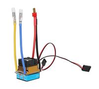 Alomejor Contrôleur de Vitesse électronique Bec étanche 320 A ESC avec Ventilateur pour Voiture Bateau 1/10 RC, Protection de Calibrage de L'accélérateur Toutes Saisons, Anti-poussière, Bleu, 1