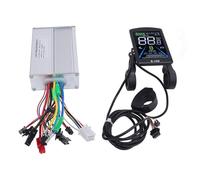 Alomejor Contrôleur d'onde Sinusoïdale 3 Modes S100 LCD 20 A avec écran Couleur et Alliage D'aluminium pour Vélo électrique et VTT