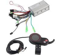 Alomejor Contrôleur Vélo Électrique 24V-60V pour Moteur sans Balais | Régulateur de Puissance 250W-350W Compatible avec Vélos & Scooters Électriques (36V/48V/52V) | Écran LCD Intég