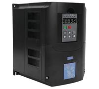 Alomejor Convertisseur de Fréquence triphasé 220V Entrée AC180-250V pour | Matériau ABS résistant aux chocs et ignifuge, opération facile, adapté aux moteurs, mélangeurs, tours
