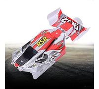 Alomejor Coque de Voiture RC, Coque de Carrosserie en Plastique Rouge avec Design prédécoupé pour Voiture RC à l'échelle 144001, Lot de 2 Coques de Rechange Durables pour Les Amateurs de Course
