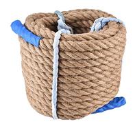 Alomejor Corde de Jute Naturelle, 20m x 20mm, pour Jardinage, Emballage et Sports de Plein Air