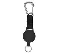 Alomejor Corde de Plongée Rétractable 70 cm - Cordon Anti-Enchevêtrement pour Plongée sous-Marine et Snorkeling, avec Pince en Acier Inoxydable, Résistant à l’Eau Salée et aux UV,
