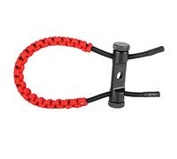 Alomejor Corde de Poignet Tressée Composée Réglable pour Le Contrôle du Tir à l'arc et Le Confort pour la Plupart des Arcs Noir (Rouge)