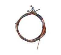 Alomejor Cordes de Guitare 6 Pièces Cordes de Remplacement aux Couleurs Arc-en-ciel avec un Son Clair et Brillant pour la Pratique des Débutants