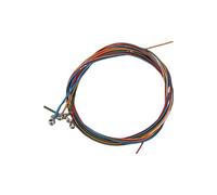 Alomejor Cordes de Guitare Acoustique Arc-en-ciel Cordes de Rechange pour Guitare en Acier 6 Pièces Revêtement Antirouille à Code Couleur Ton Clair et Brillant pour les Débutants, l'apprentissage