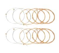 Alomejor Cordes de Guitare, Haute Qualité, Guitares Folk, Cordes en Acier, for Musiciens, Entrainement, Performance, Loisirs