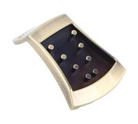 Alomejor Cordier de Mandoline en Alliage de Zinc moulé intégré, Cordier de Guitare pour Mandoline Arquée à 8 Cordes, Bronze Antique, sans Hochet, Changements de Cordes Faciles