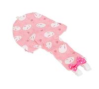 Alomejor Couche-Culotte pour Oiseaux, Combinaison de Vol Décorative avec Nœud Papillon Mignon pour Mini Perroquet en Coton XS Lapin Rose (M Pink)