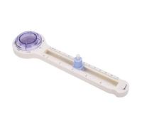 Alomejor Coupe-cercle Rotatif Réglable pour la Fabrication du Papier, Scrapbooking, Gamme 9.4-33cm, Violet Transparent