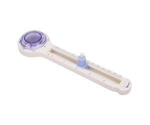 Alomejor Coupe-cercle Rotatif Réglable pour la Fabrication du Papier, Scrapbooking, Gamme 9.4-33cm, Violet Transparent