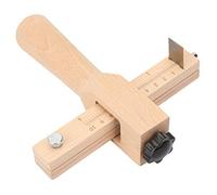Alomejor Coupe-sangle en Cuir Réglable, Outil de Coupe de Bois Durable pour L'artisanat 4 Pouces pour les Amateurs de Bricolage